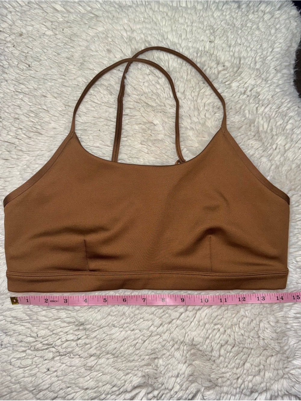 Alo Airlift Intrigue Sports Bra Sun Kissed Brown Women Size Large - Picture 4 of 5